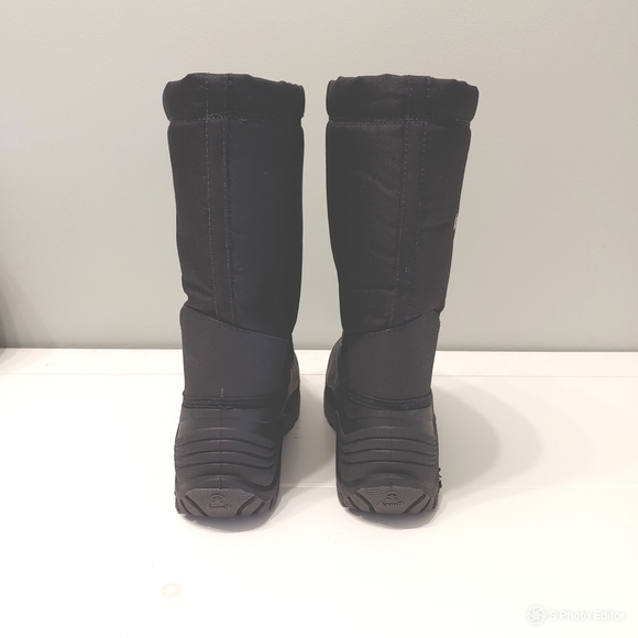 Kamik rocket winter insulated waterproof black snow boots big kid juniors size 7 - Picture 5 of 14